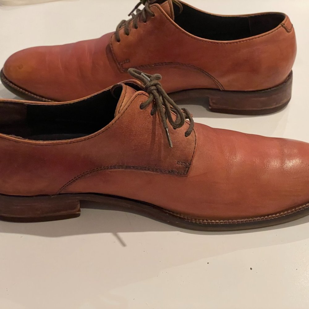 Cole Haan Mens Plain Toe Oxford in British Tan 9.5